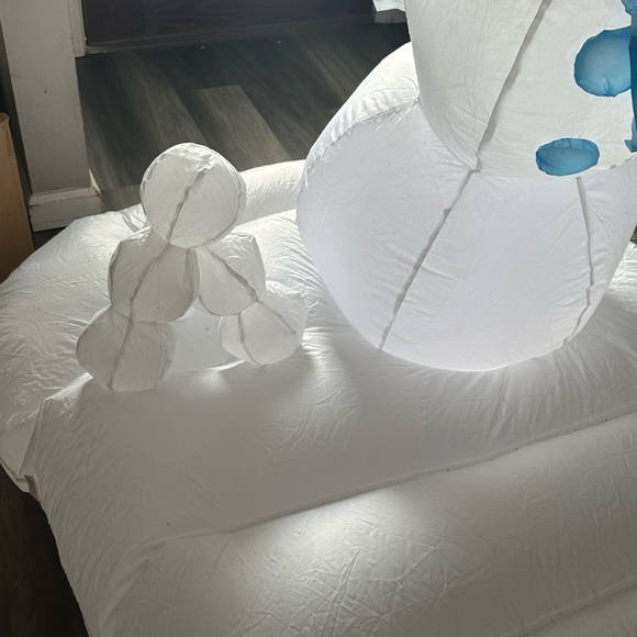 Inflatable Snowmen Throwing Snowball Christmas Winter Large Inflatable - Picture 11 of 16